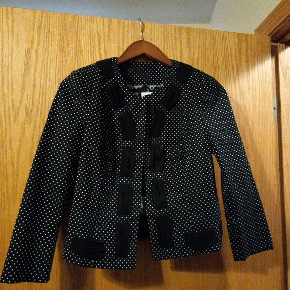 Womens Cabi Blazer Sz 4 Rayon Nylon Blend Hook Closure 20 Long 16 Armpit